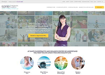 Website Design for Chiropractic Clinic