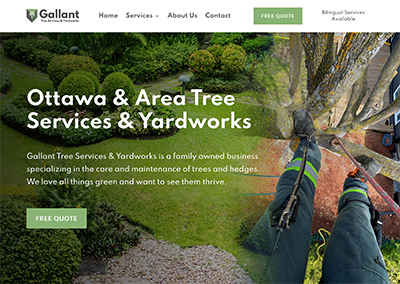 Tree Services Company Website