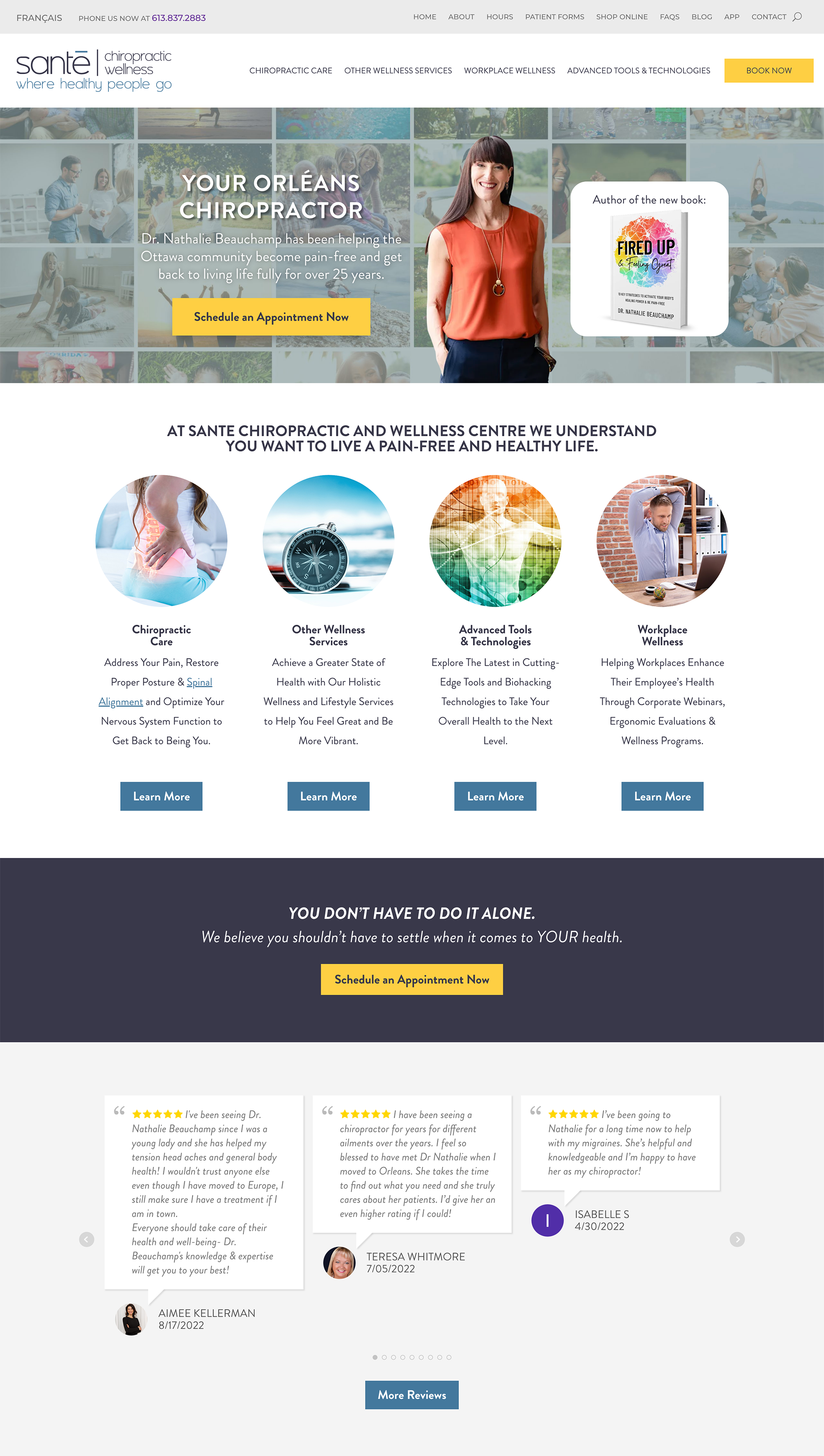 Website Design Chiropractic Clinic